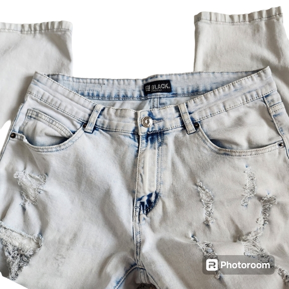 CJ Black Premium Men's Jeans Slim Skinny Flex Distressed  32/30 - Picture 11 of 11